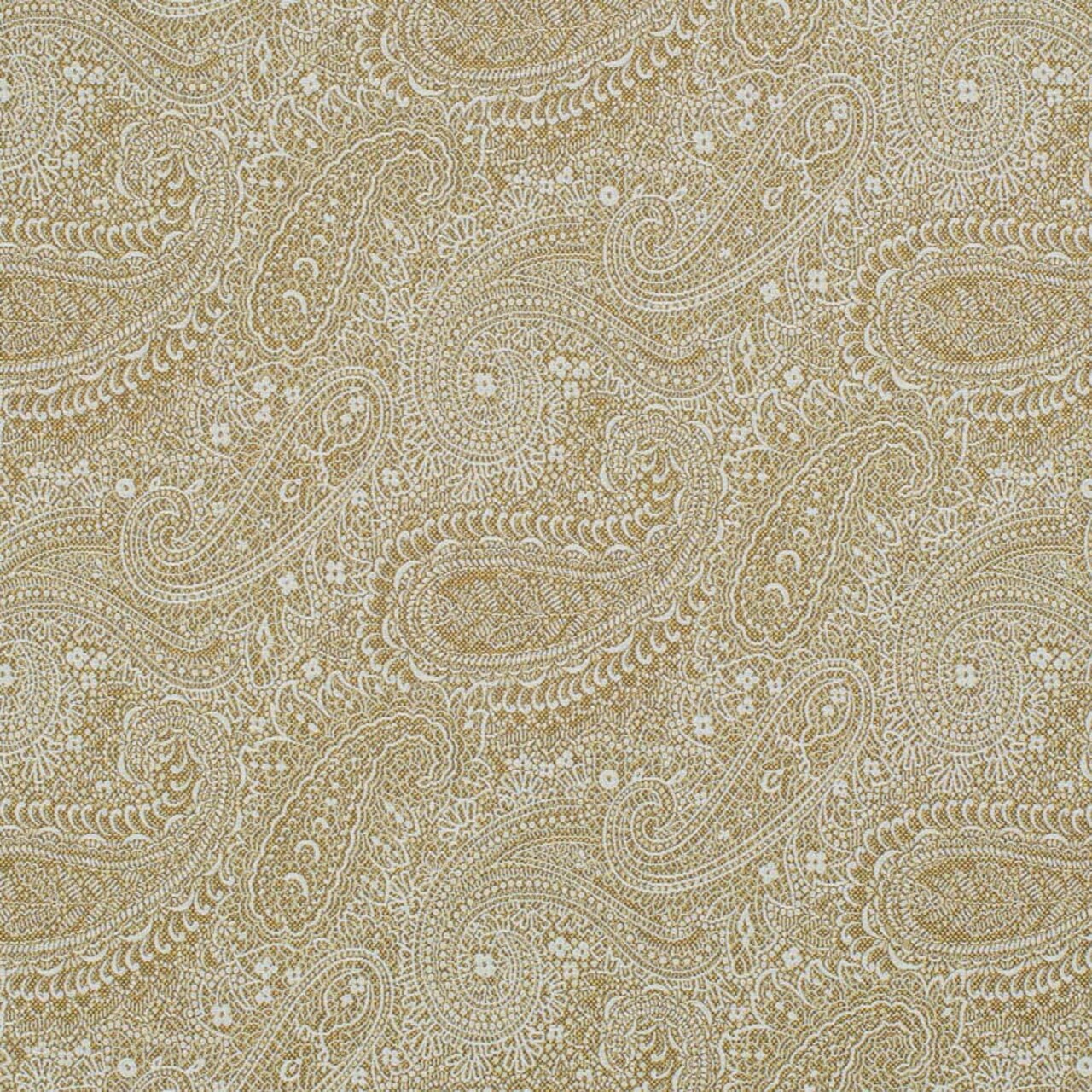 Gold Grove - Gold & Yellow Paisley Upholstery Fabric 54 Inches"